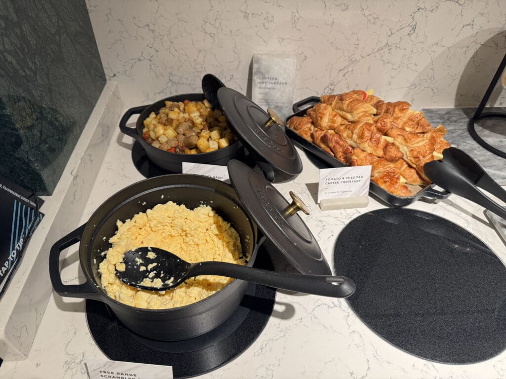 a table with food on it