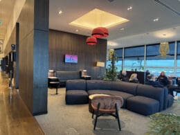 a room with a couch and a table