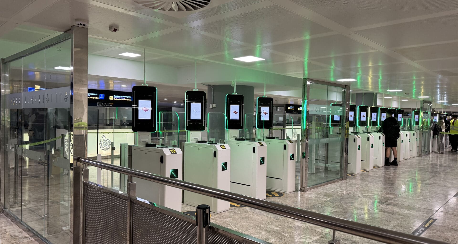 a group of electronic devices in a building