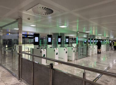 a group of electronic devices in a building
