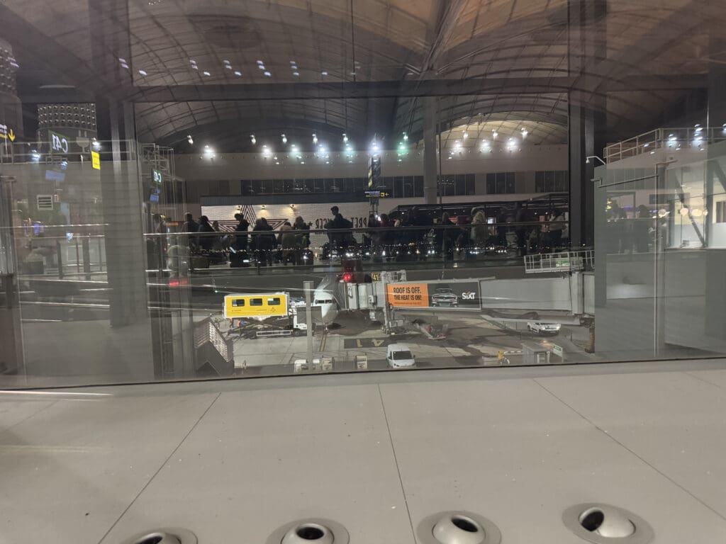 a view of a building from a window