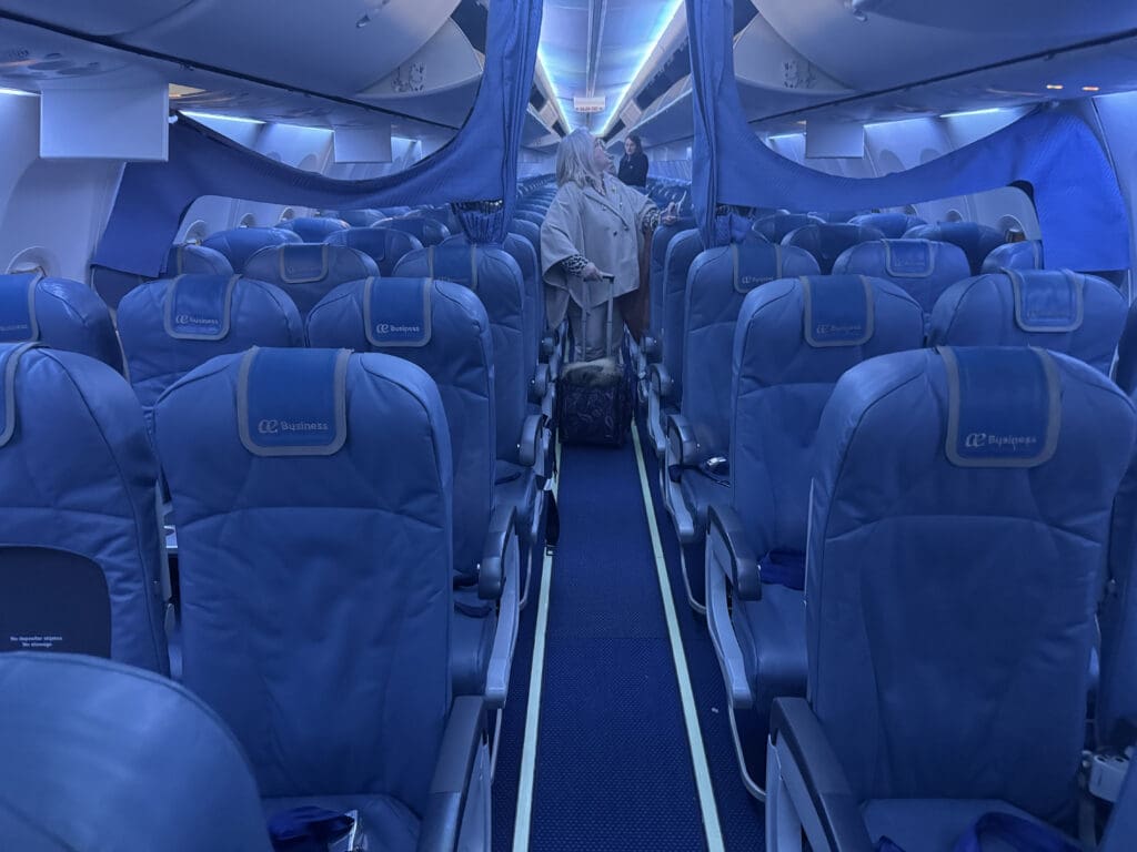 a person standing in a chair