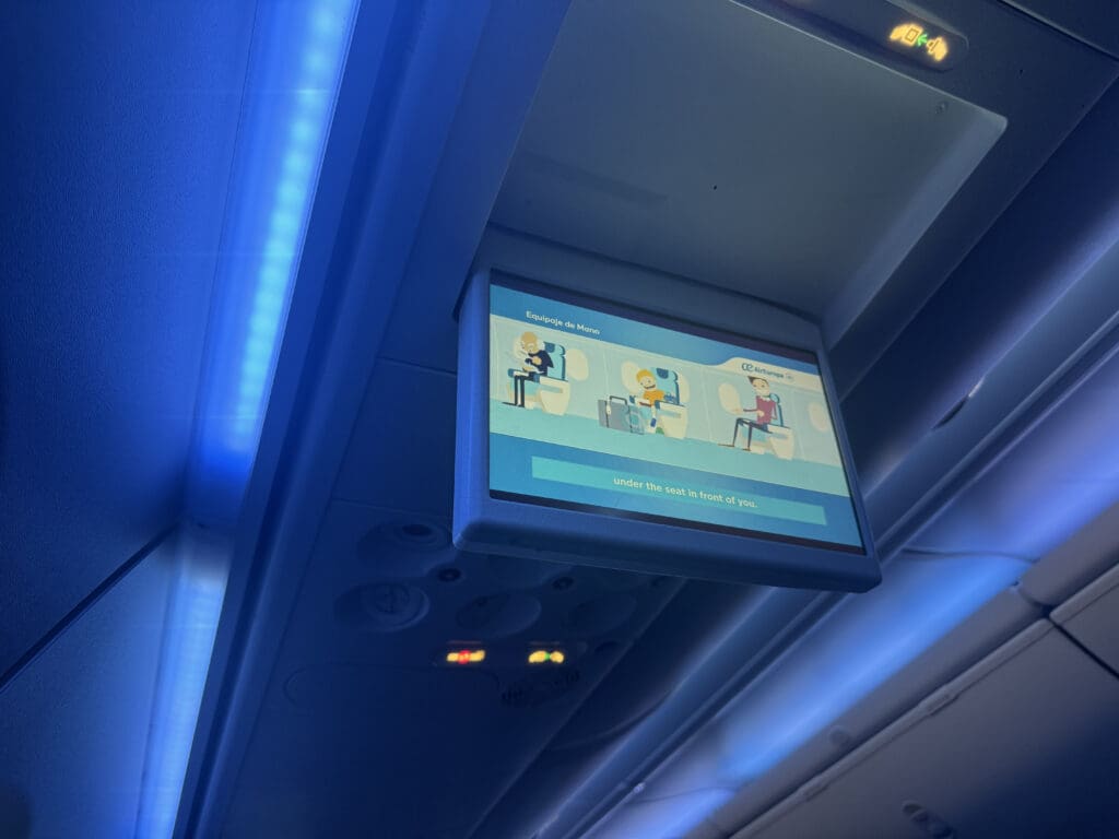 a screen on a plane