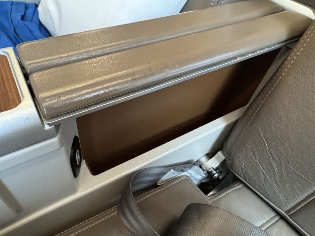 a seat in a plane