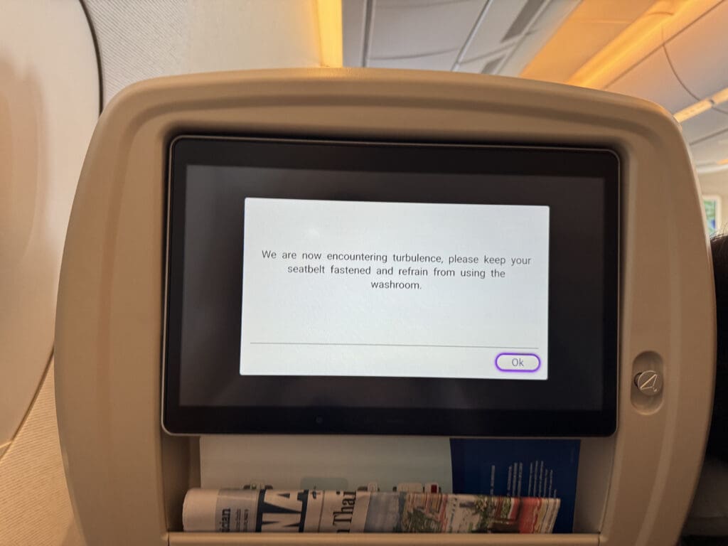 a screen with a message on it