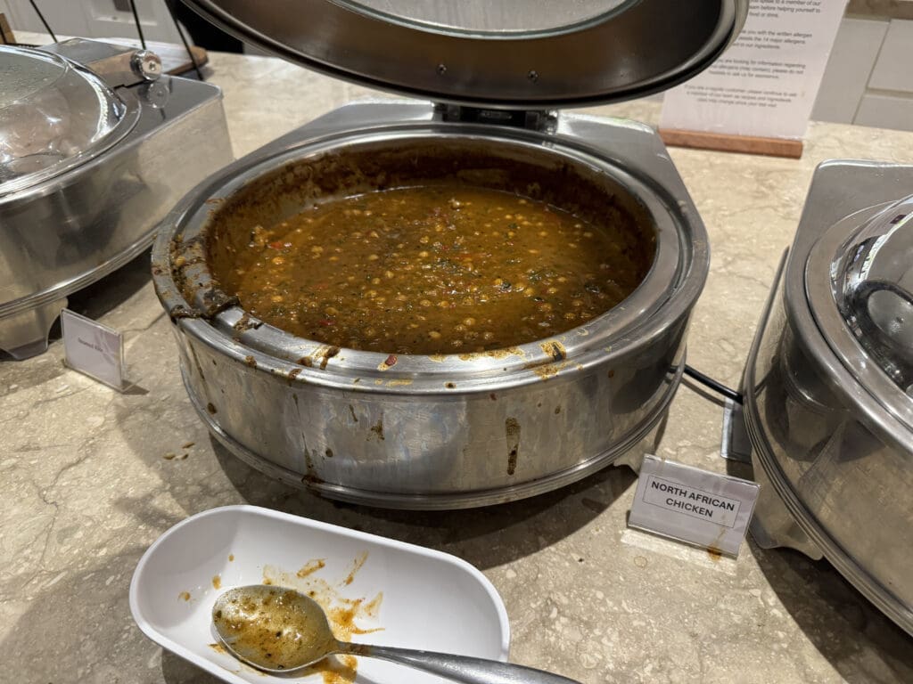 a food in a container