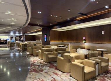 a room with chairs and tables