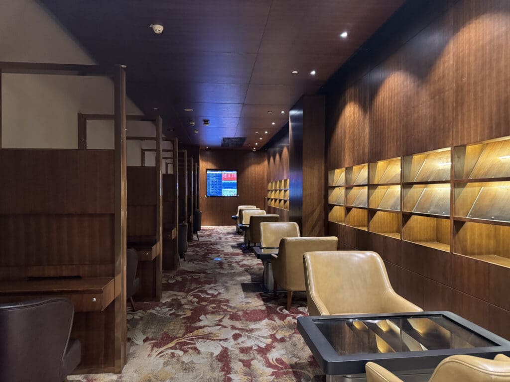 a room with chairs and tables