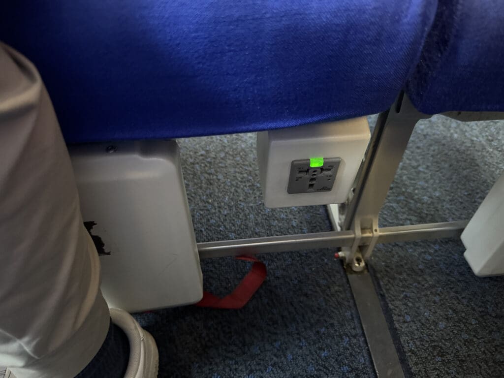 a close up of a power outlet