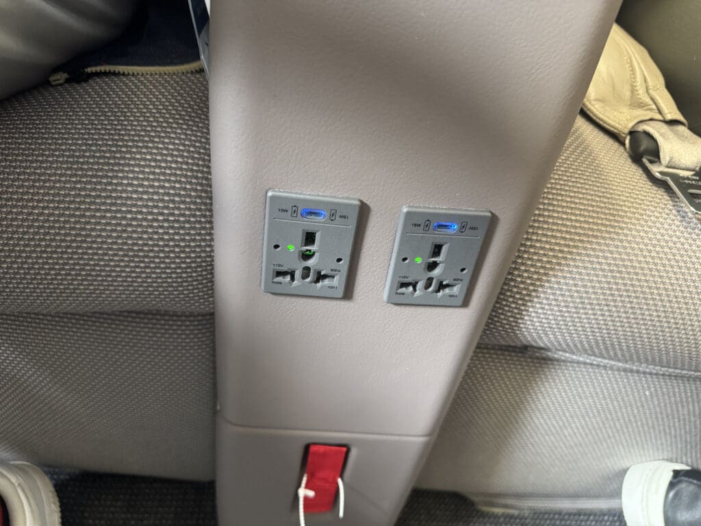 a close up of a power outlet