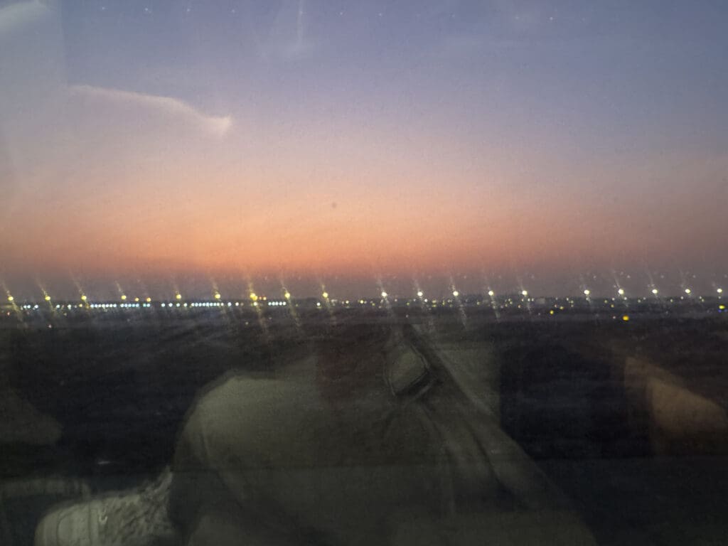 a view of a city from a window