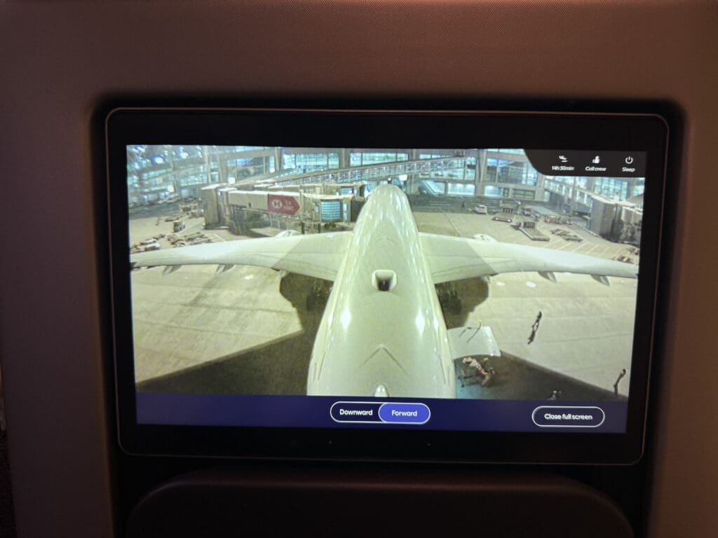 a screen on a plane