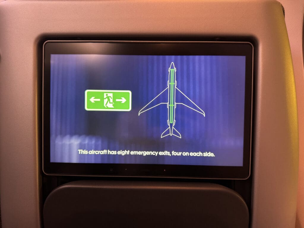 a screen on a plane