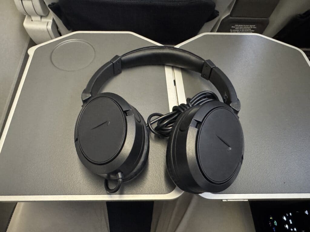 a pair of headphones on a table
