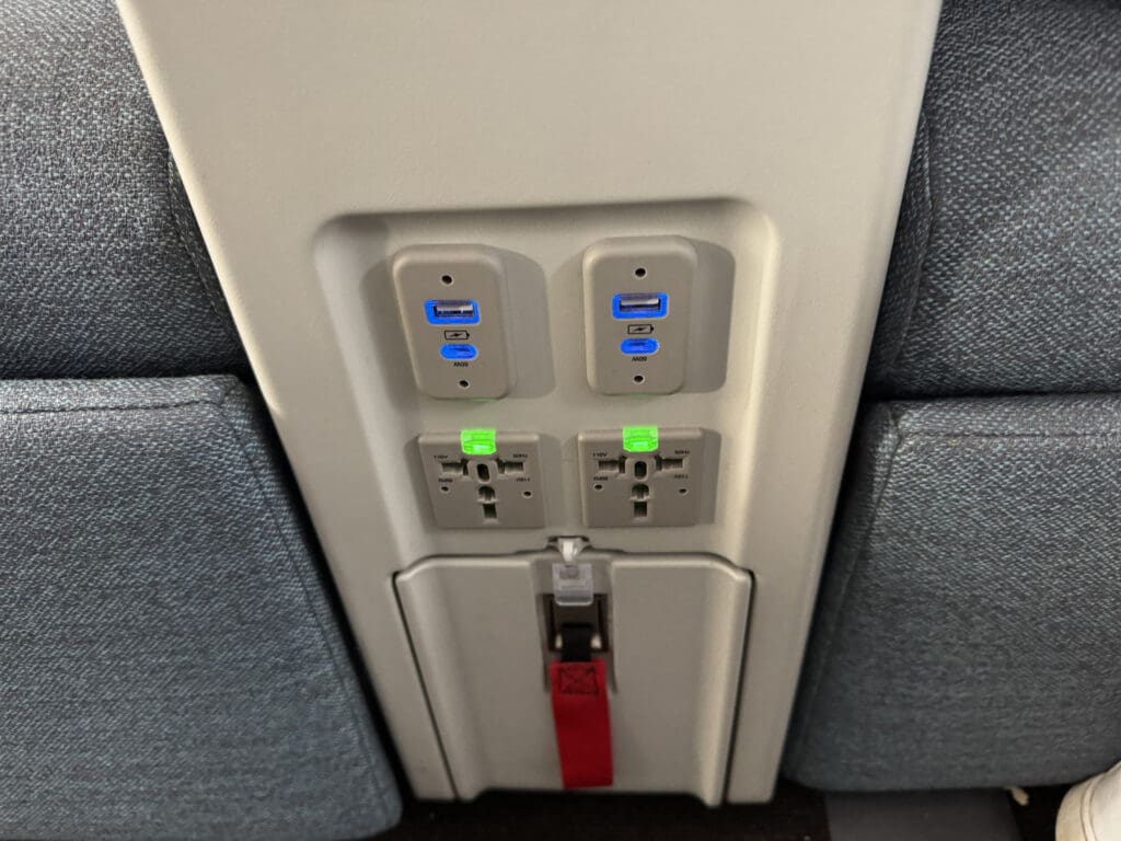 a close up of a power outlet