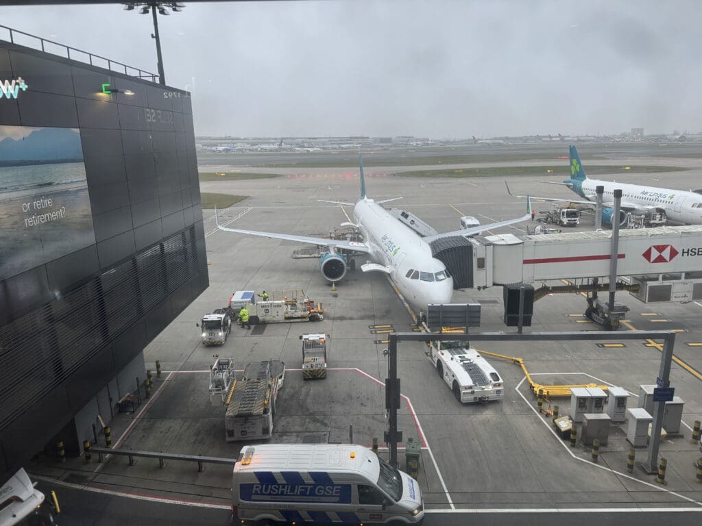 an airplane on the tarmac