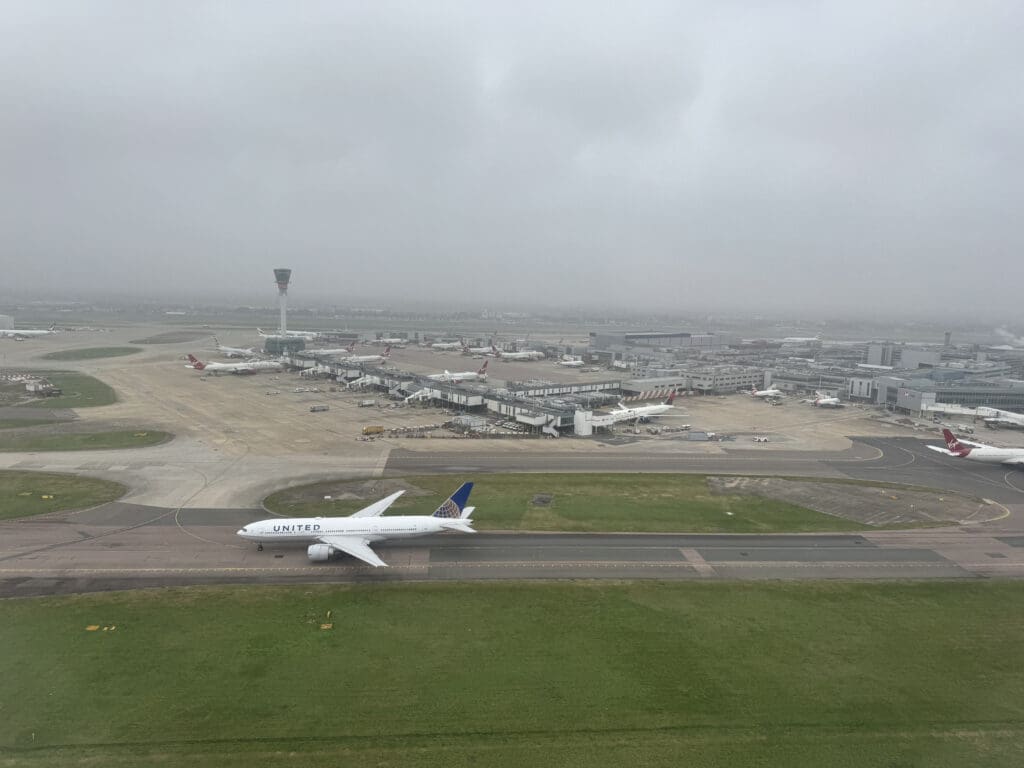 an airplane on a runway
