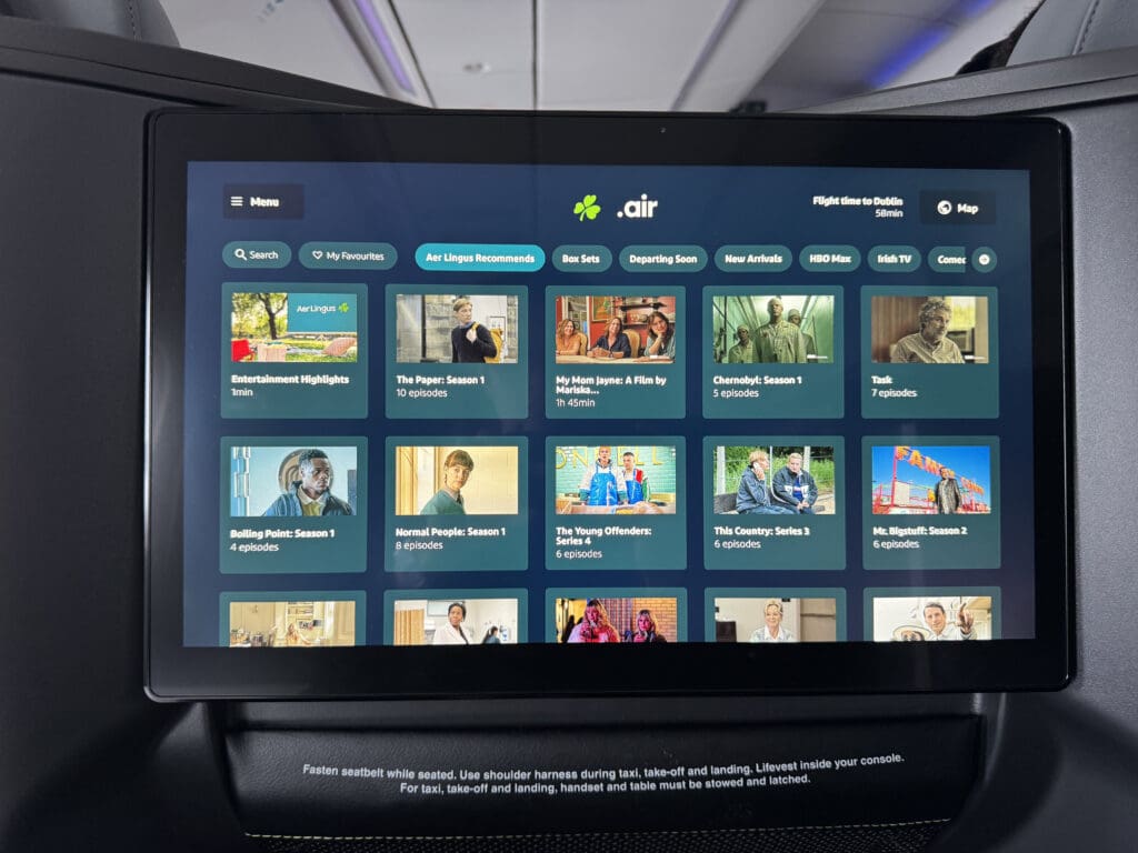 a screen with a screen showing a group of people