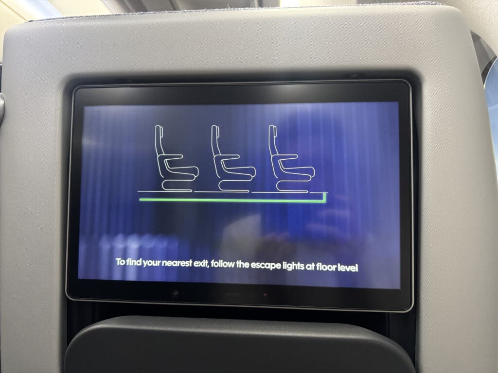 a screen on a plane