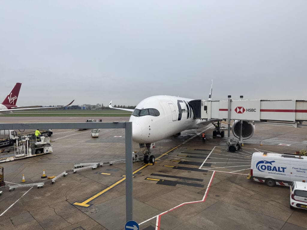 an airplane on the runway