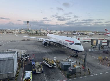 an airplane on the tarmac