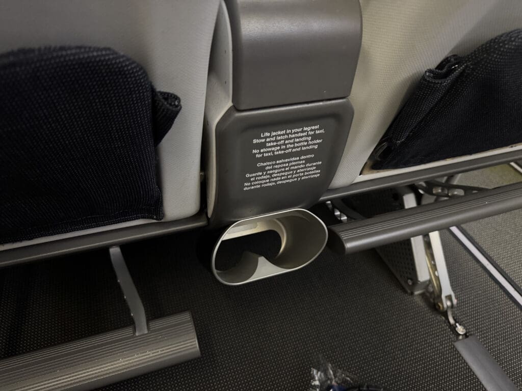 a close up of a seat