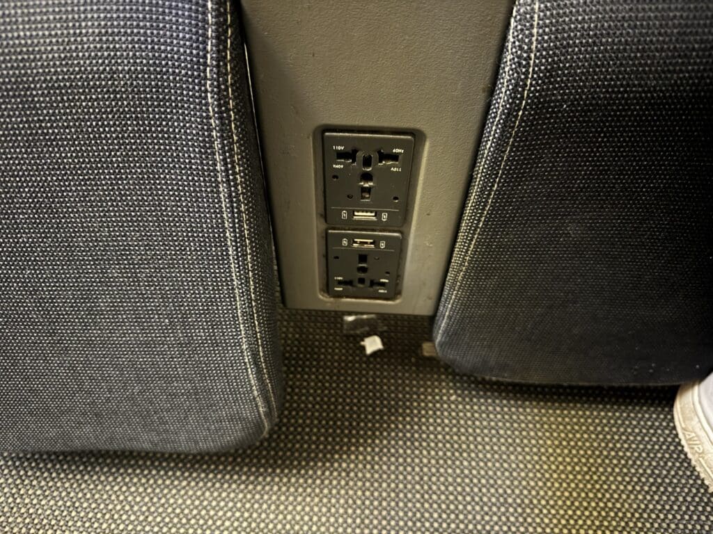 a close up of a power outlet