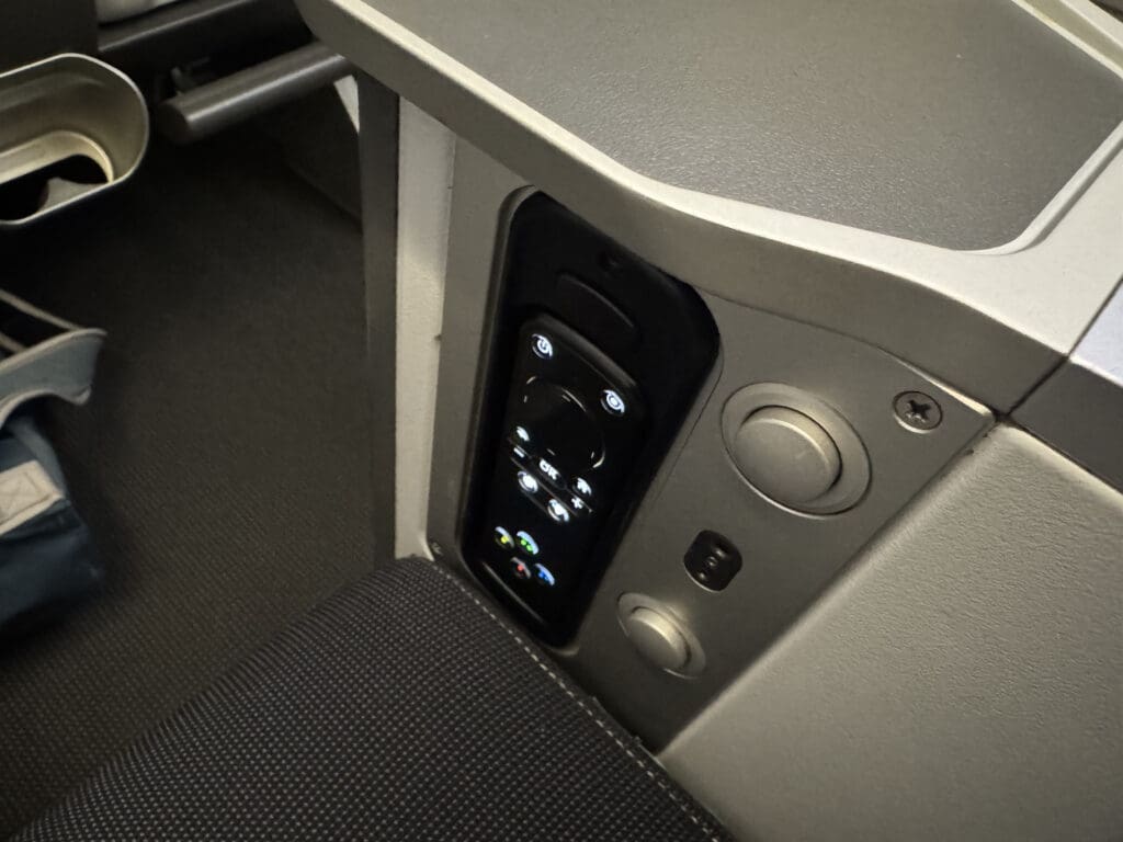 a close up of a seat