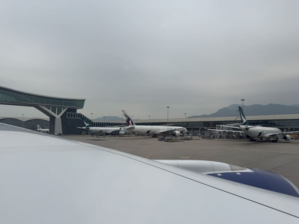 airplanes at an airport
