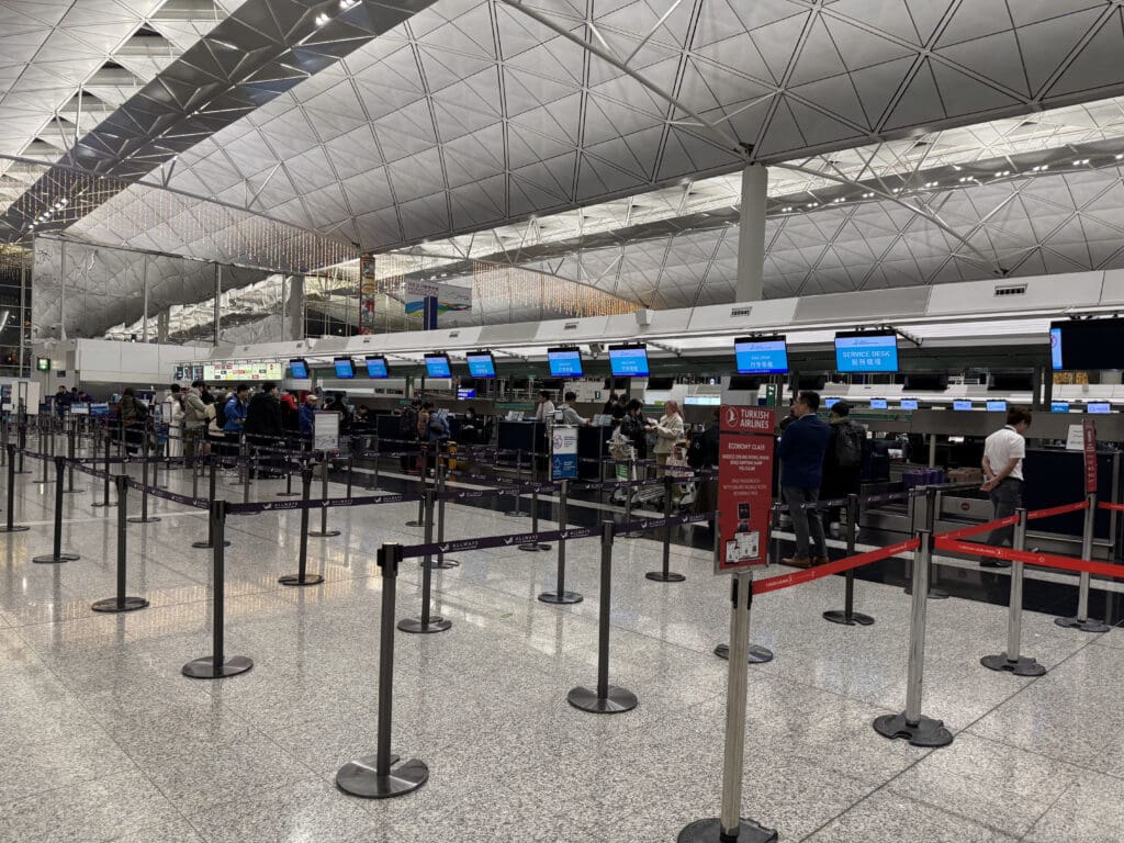 people in an airport