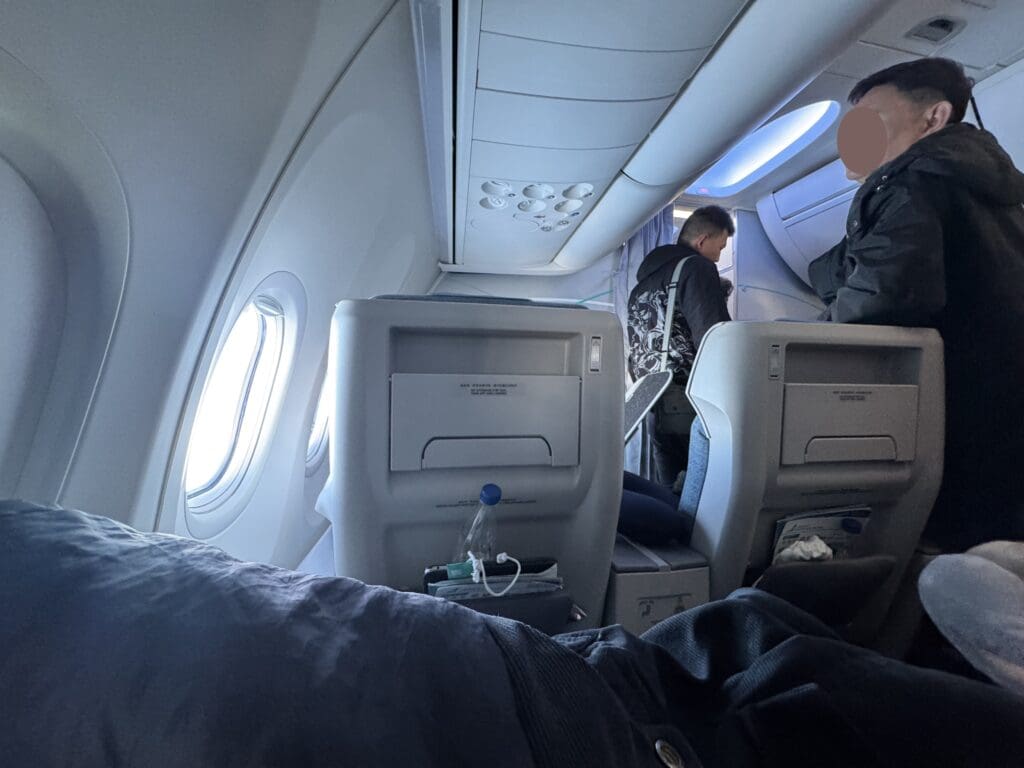 people inside of an airplane