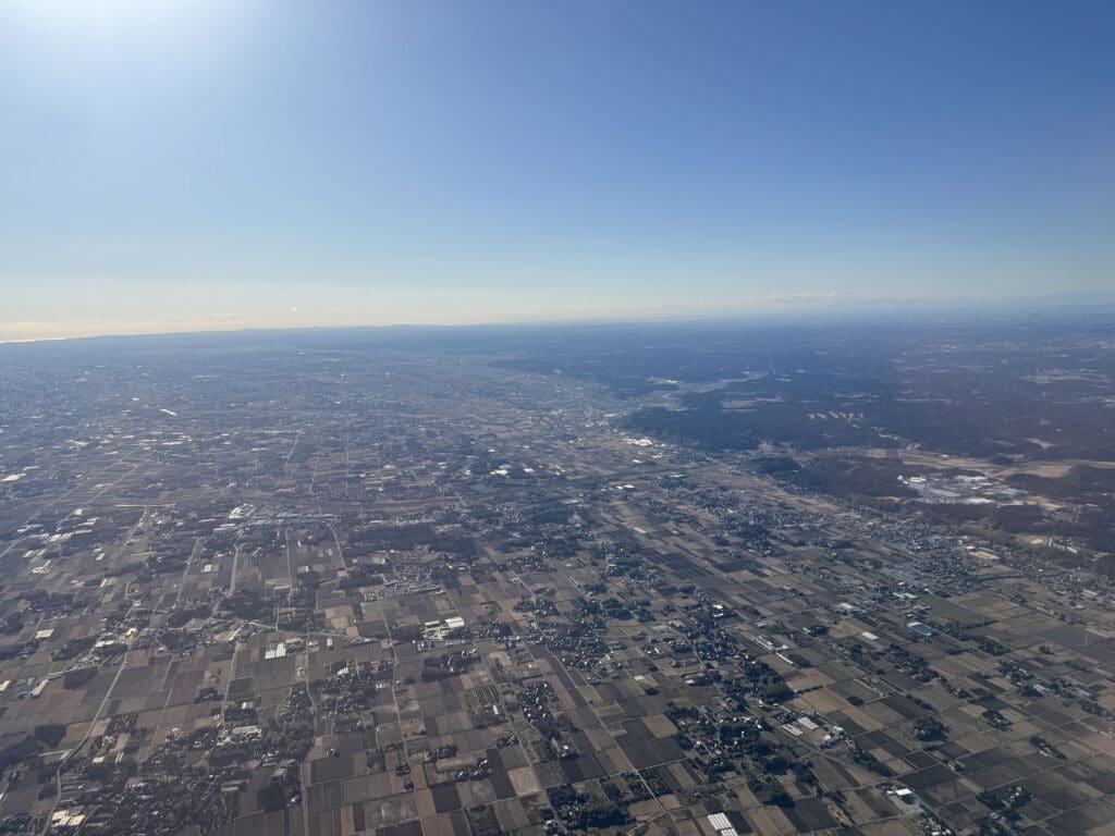 an aerial view of a city