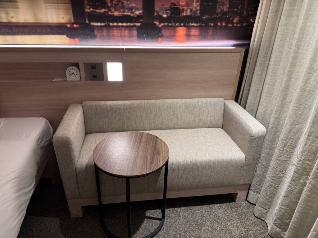 a couch and a table in a room