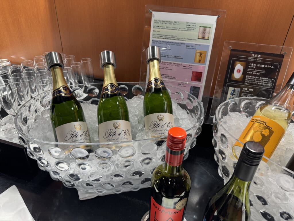 bottles in a bowl of ice