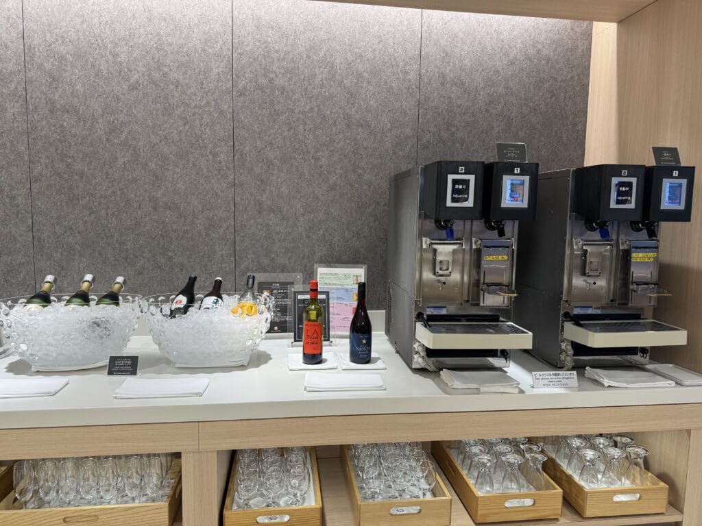 a group of wine bottles on a counter