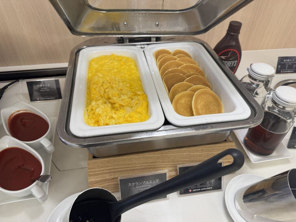 a pan of food on a counter