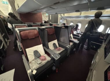 a group of seats in an airplane