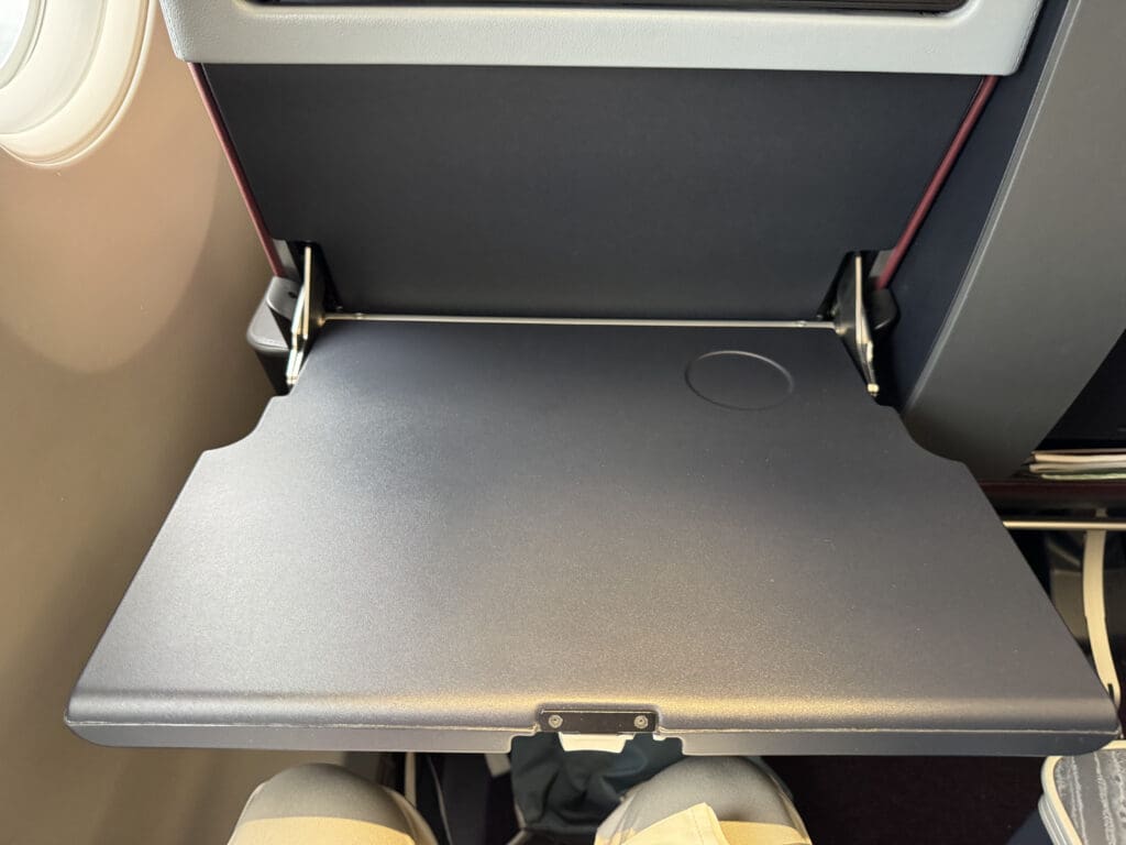 a seat in an airplane
