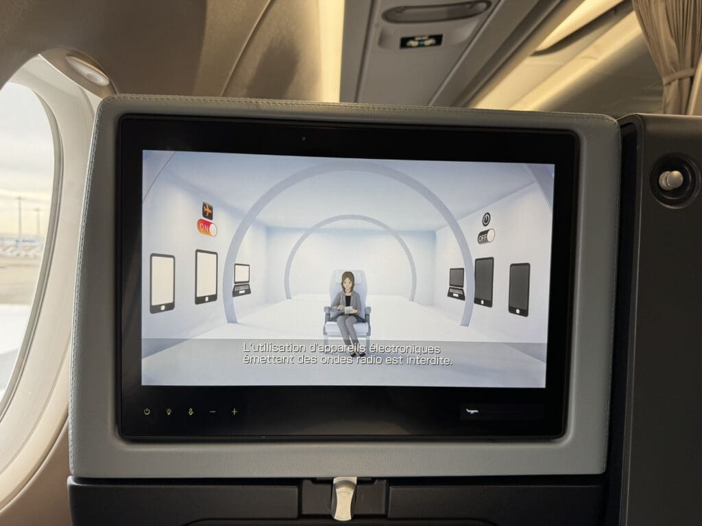 a screen on a plane