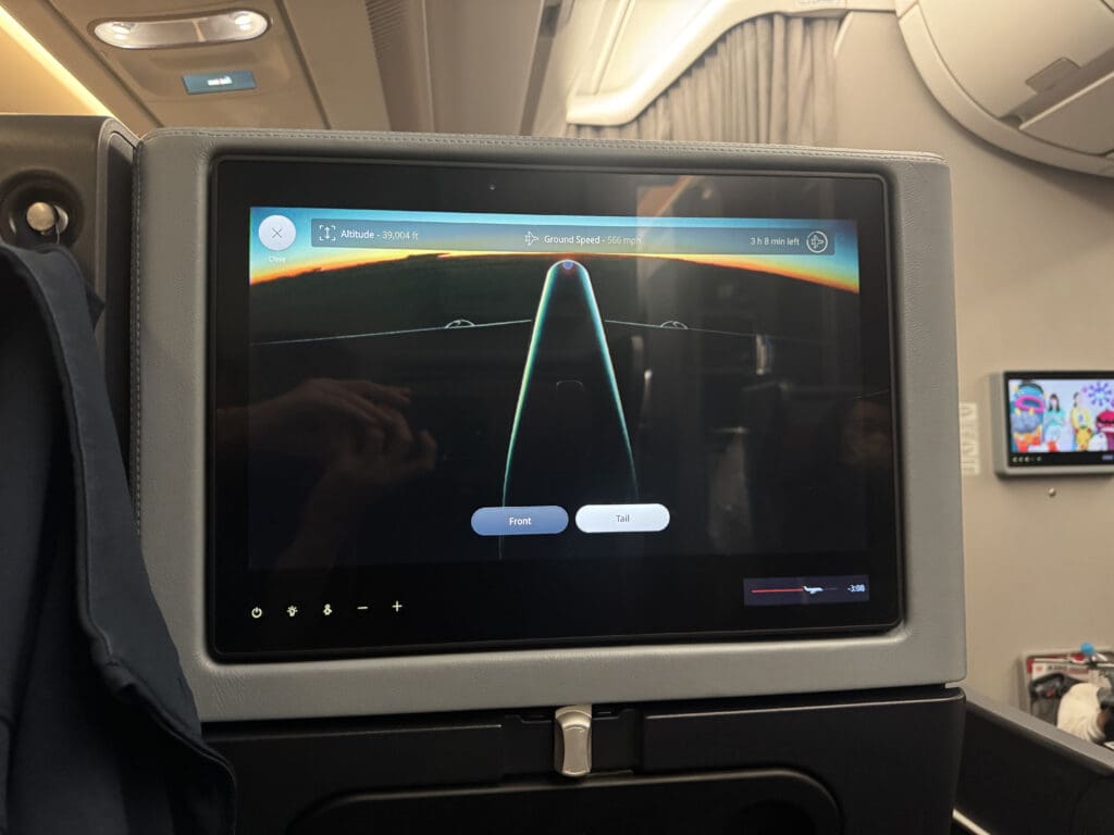 a screen on a plane