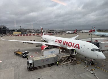 an airplane at an airport