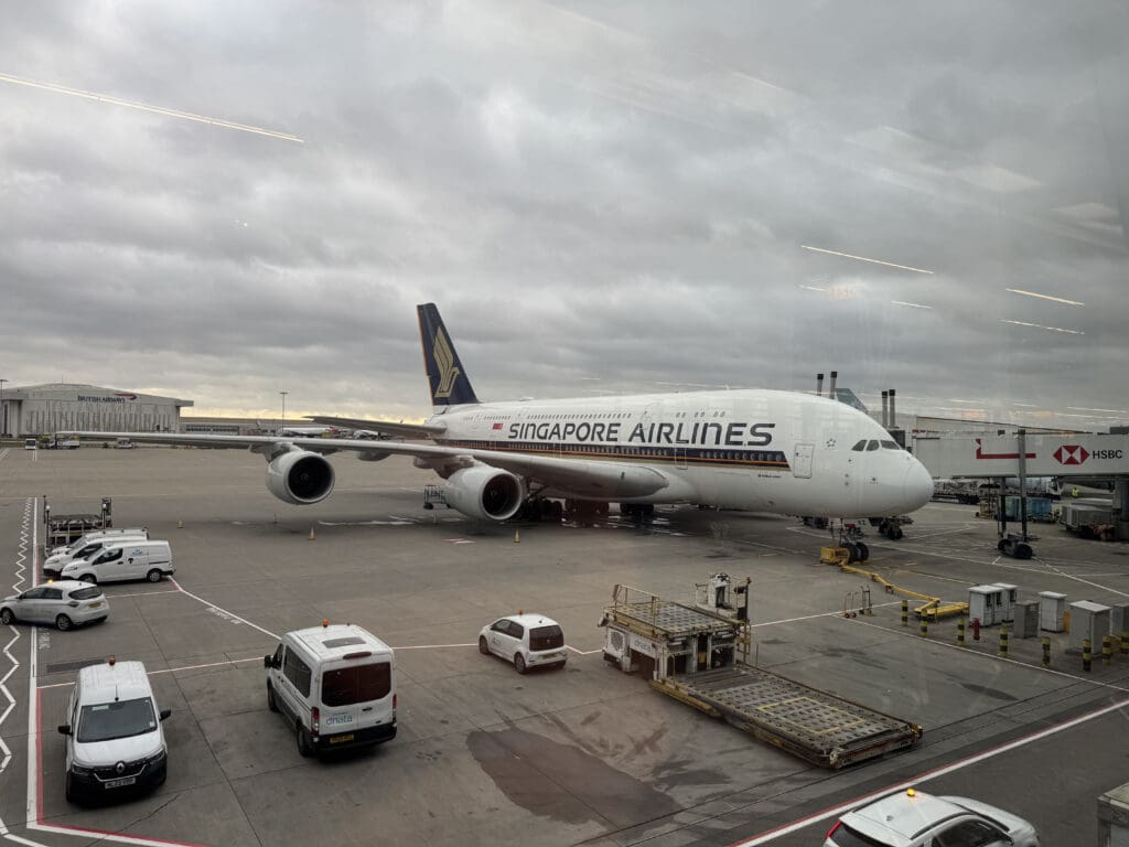 a large airplane on a tarmac