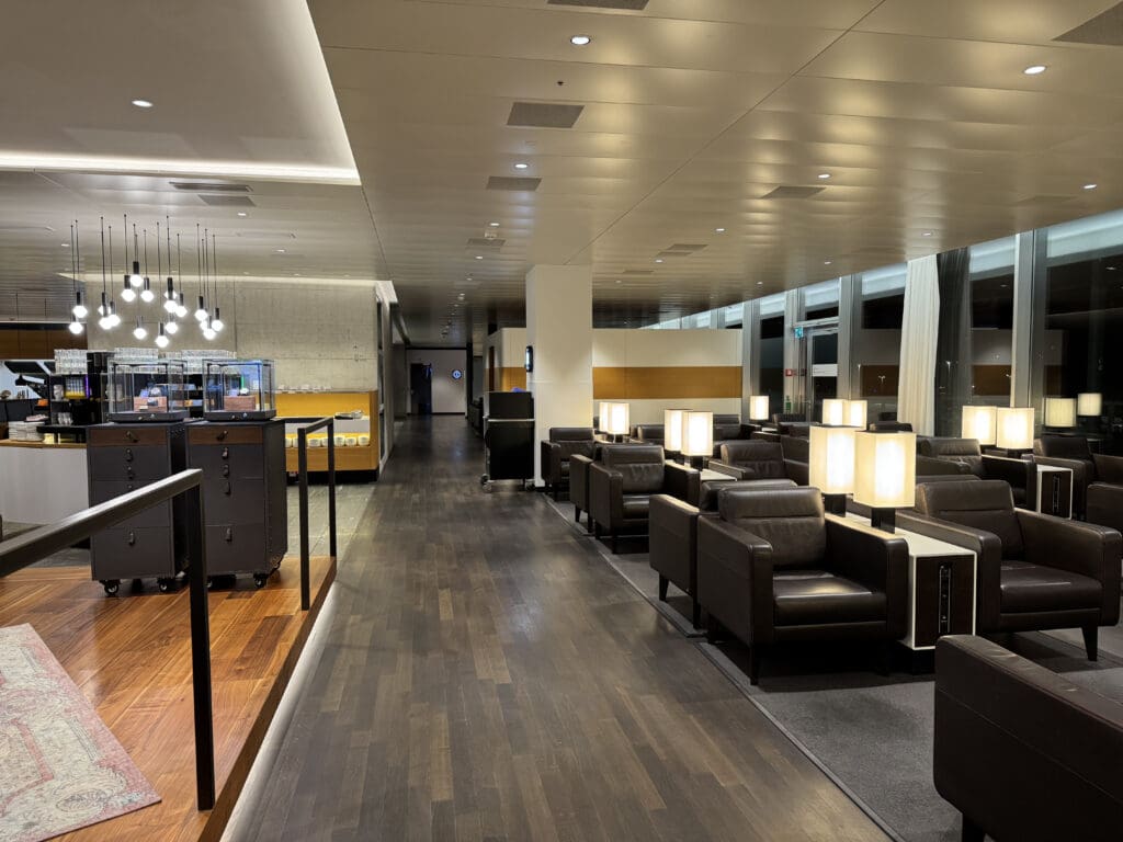 a room with chairs and tables