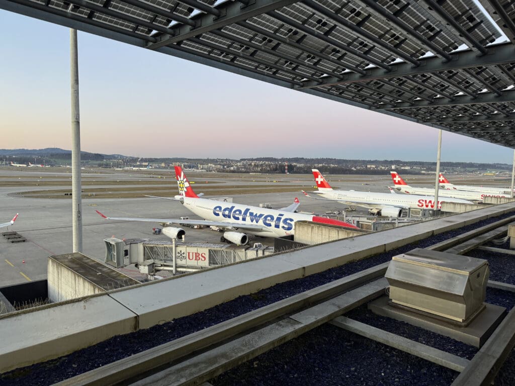 airplanes at an airport