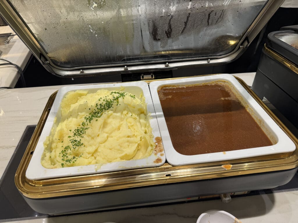a tray of food with a lid open