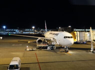 an airplane at an airport
