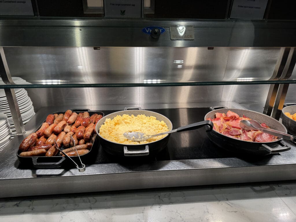 food in a pan on a counter