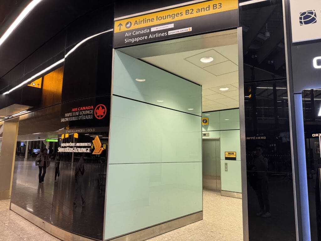 an open door in a building