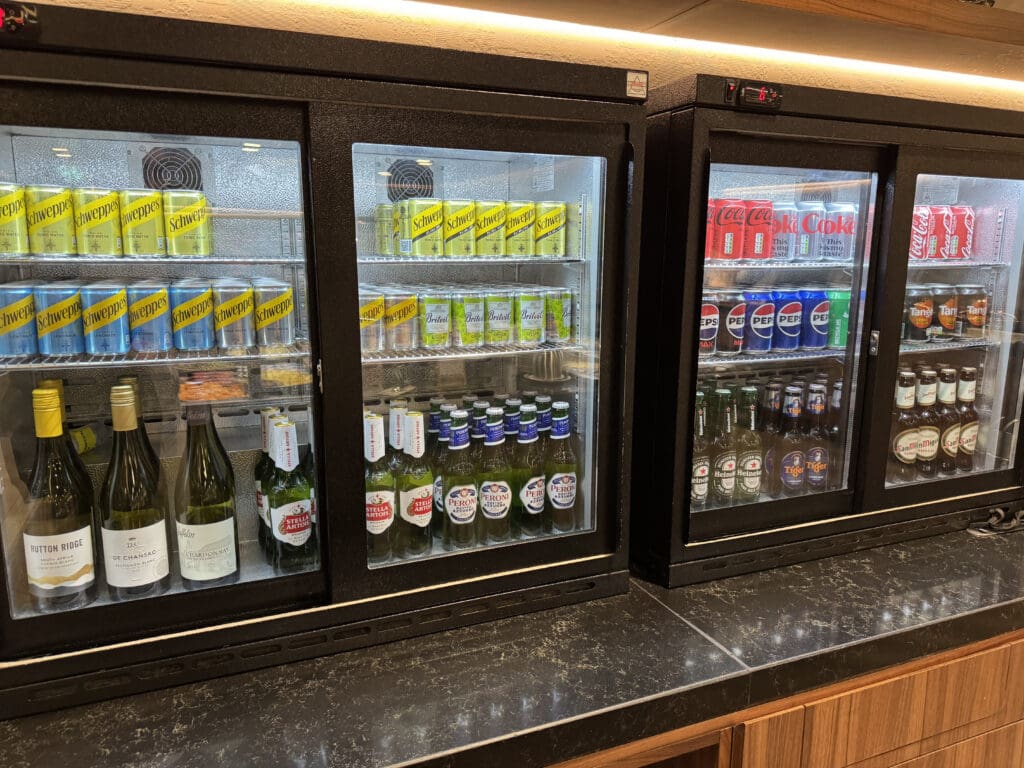 a group of drinks in a cooler