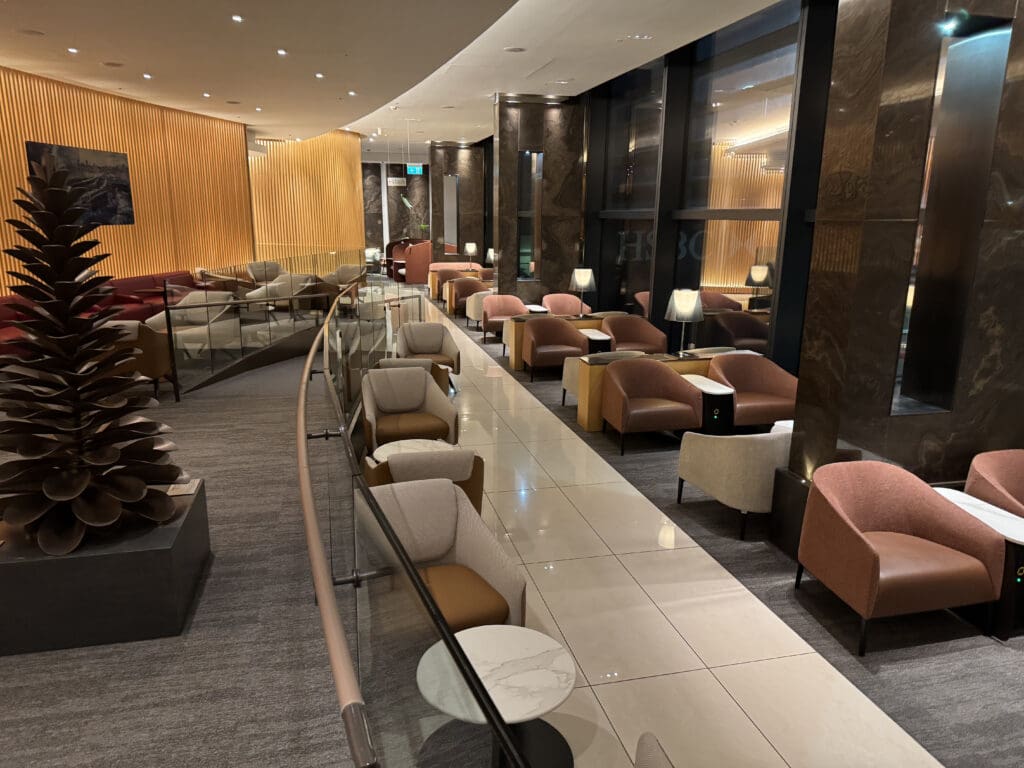 a room with chairs and tables